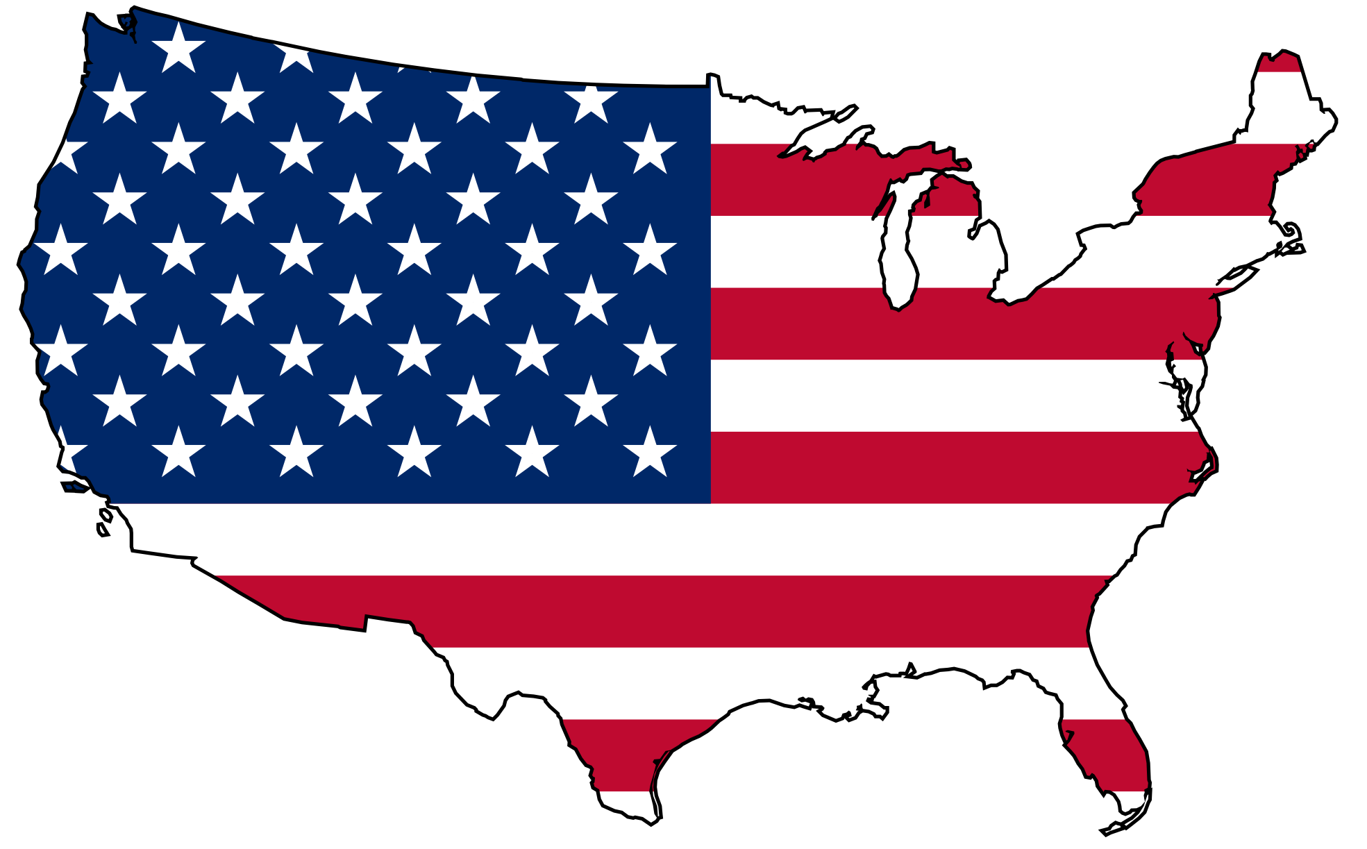 1969x1223 Free American Flag Clipart 3