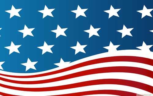 500x313 American Flags Clipart Free Vector 123freevectors On Us Flag
