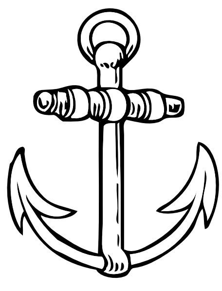 456x598 Anchor Clip Art Free Vector 4vector