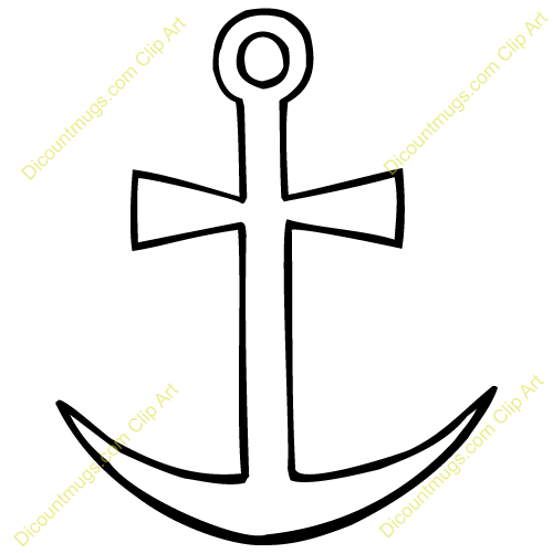 500x500 Anchor Clipart Crossed Anchor