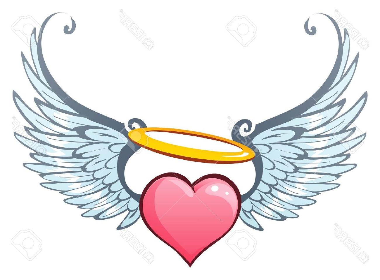 1300x961 Best Heart Angel Wings Vector Art Images Free Vector Art, Images