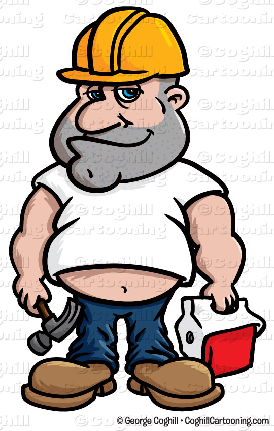 540x848 Cartoon Construction Worker Clipart