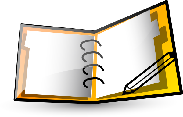 600x384 Notebook Clip Art
