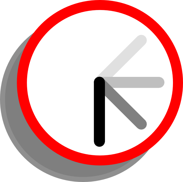 600x599 Ticking Clock Frame 3 Clip Art