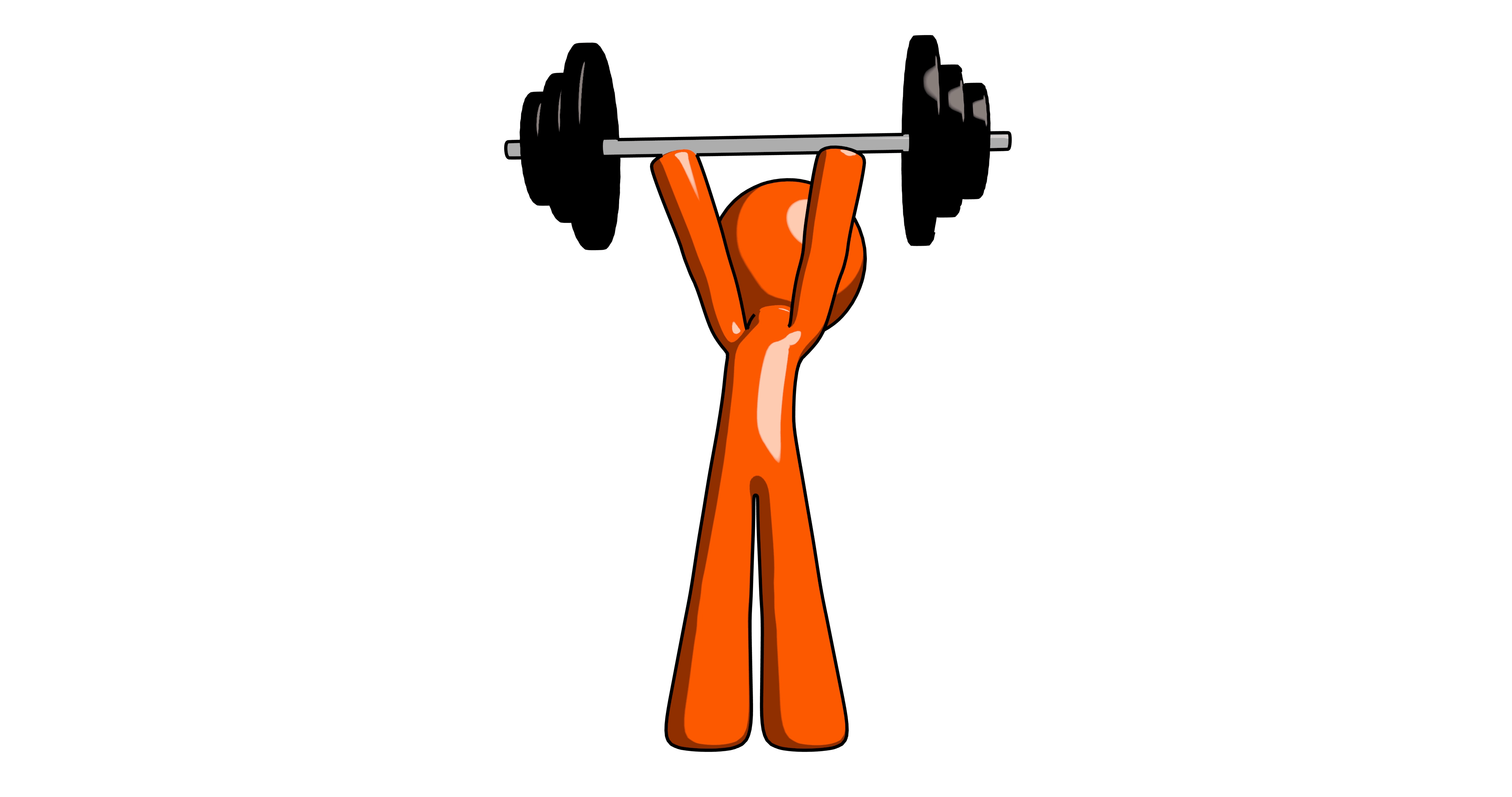 4096x2160 3d Free Animation Of Orange Man Lifting Weights Leo Blanchette