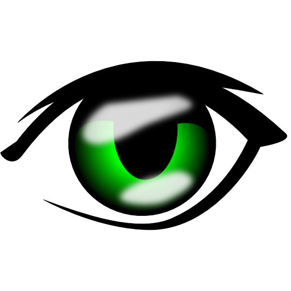600x600 Anime Eye Clip Art