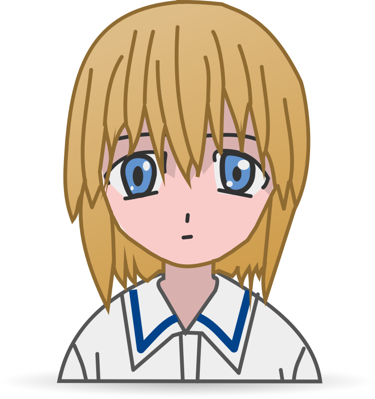 745x794 Free Cute Anime Girl Clip Art