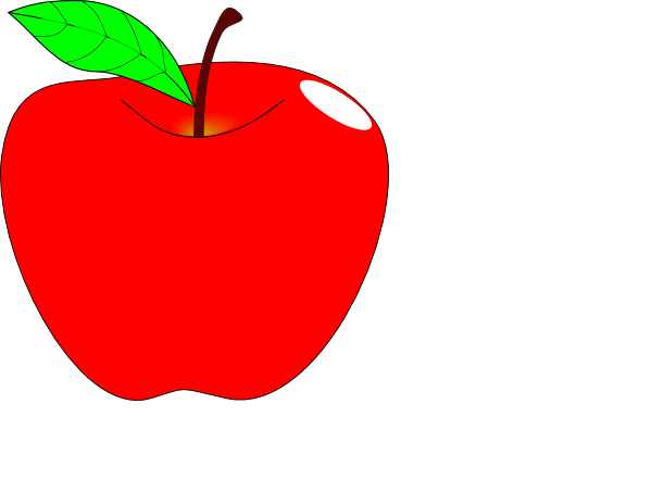 600x441 Teacher Apple Clipart Free