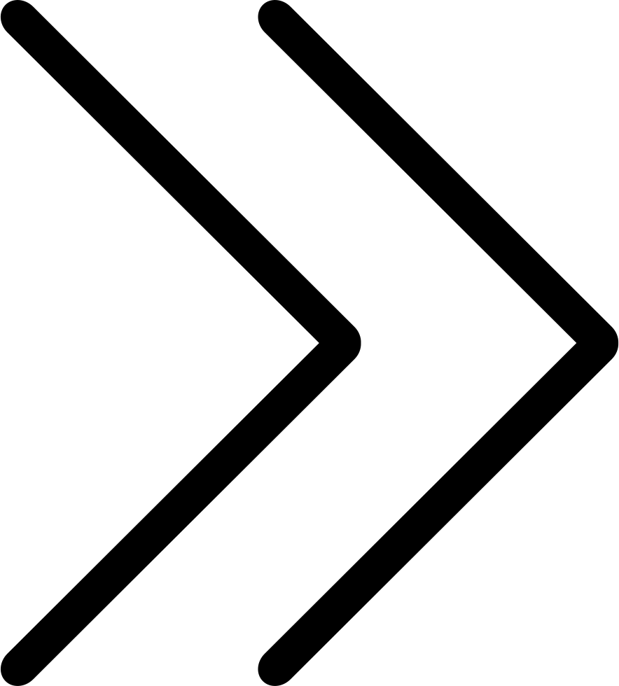 884x980 Double Arrow Svg Png Icon Free Download ( 331452)