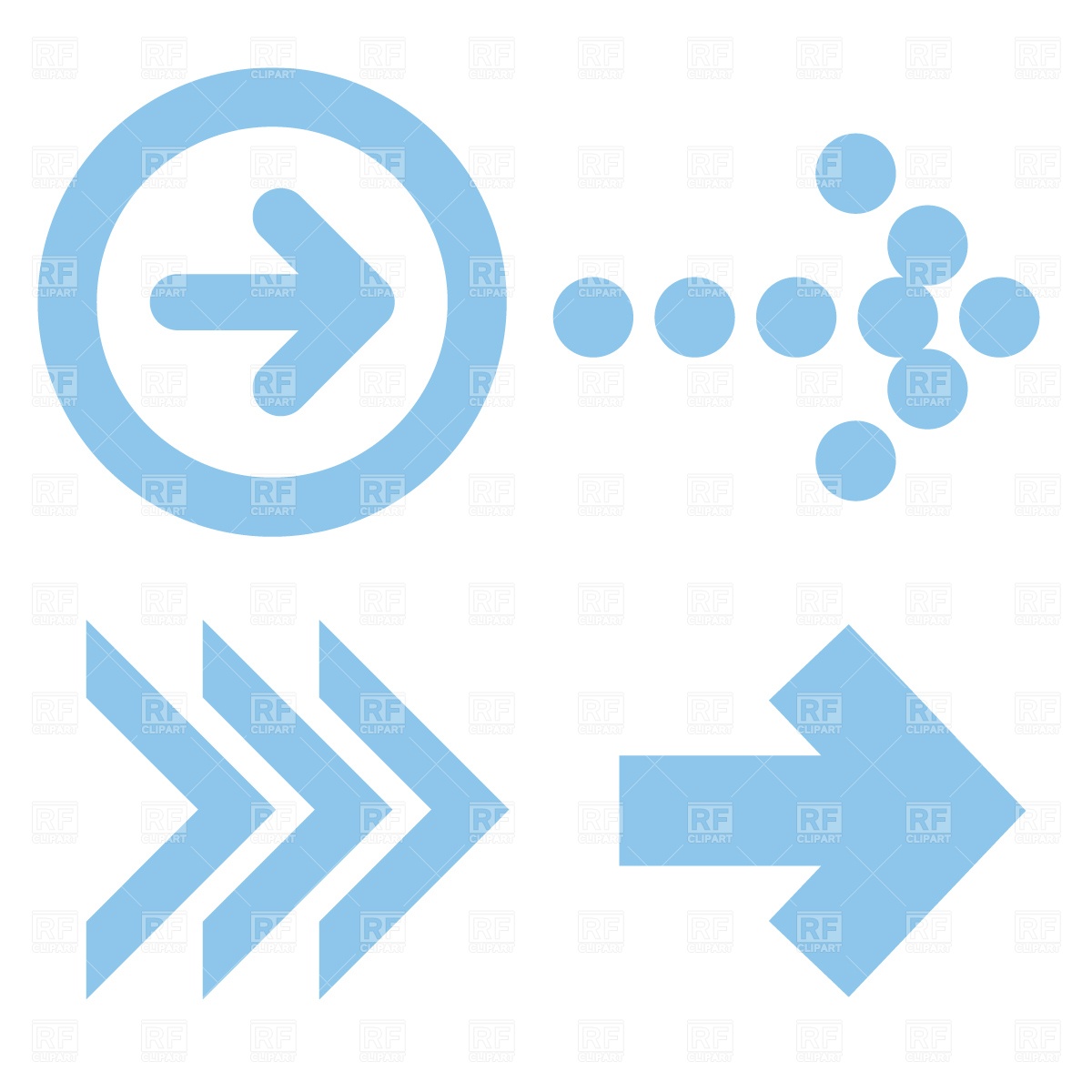 1200x1200 Arrow Signs Free Vector Clip Art Image