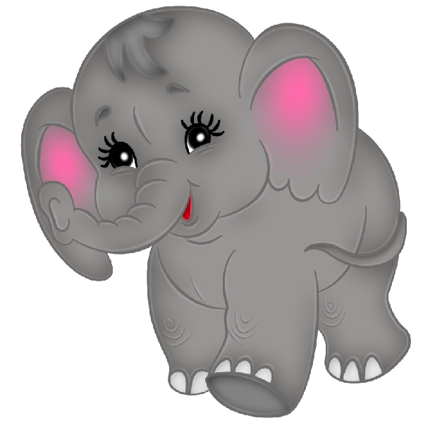 600x600 Baby Elephant Clipart 2 2