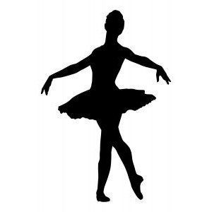 300x300 Ballerina Silhouette Clip Art