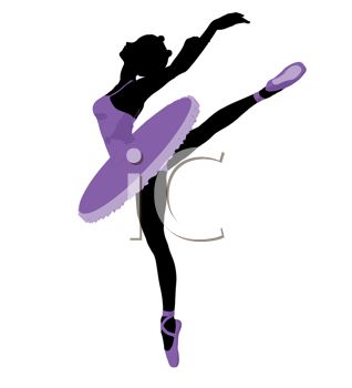 318x350 Picture Of A Ballet Dancer Dancing In A Vector Clip Art