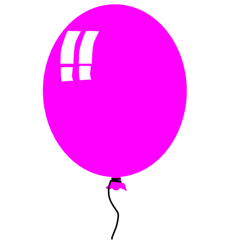 500x500 Pink Balloons Clipart Clipart Panda