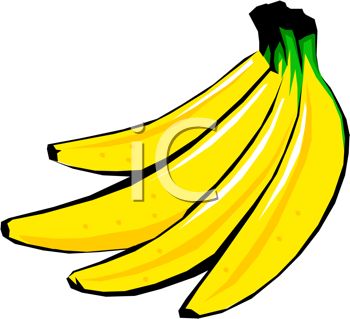 350x319 Picture Of A Bunch Of Bright Yellow Bananas On A White Background