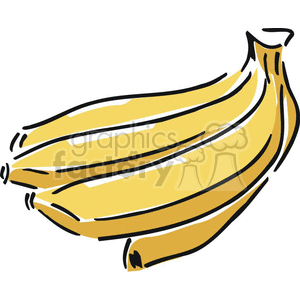300x300 Royalty Free Bananas 383216 Vector Clip Art Image