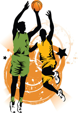 256x368 Free Vector Basketball Clipart