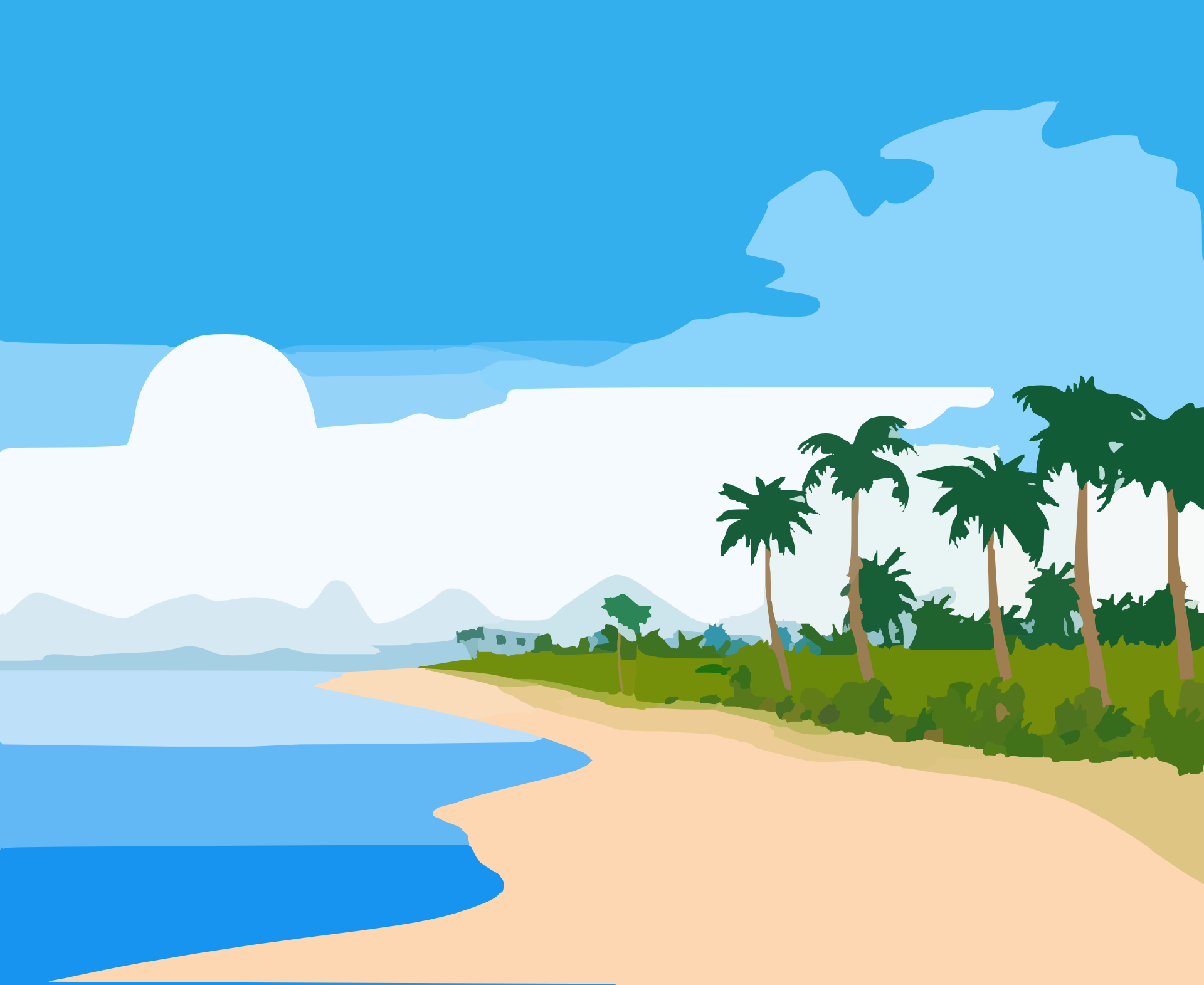 1920x1571 Sandy Beach Clipart Deserted Island