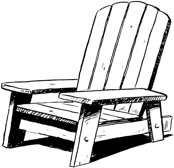 687x665 Sofa Endearing Adirondack Chairs Clipart