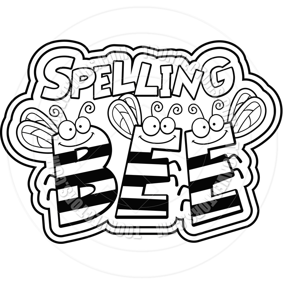 940x940 Spelling Bee Clipart Black And White