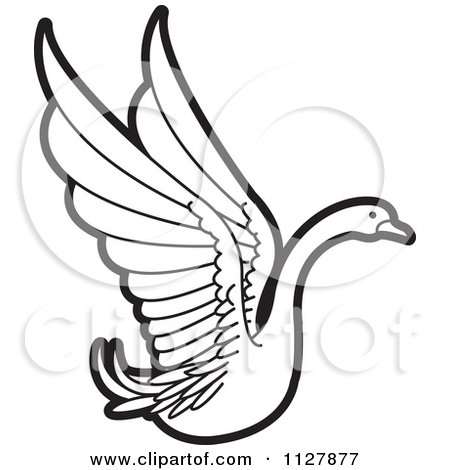 450x470 Clip Art Black And White Swan Clipart