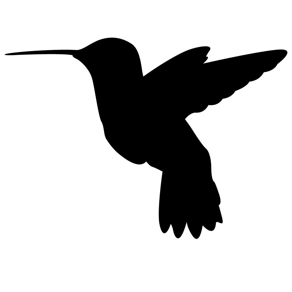 1001x1001 Free Hummingbird Silhouette Clip Art