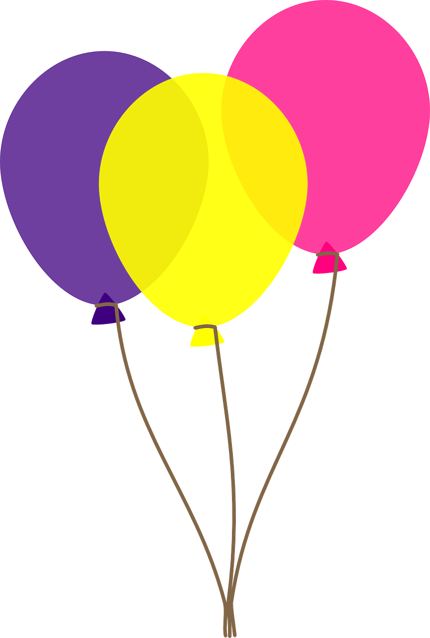 864x1280 Free Birthday Balloons Clip Art Pictures 2