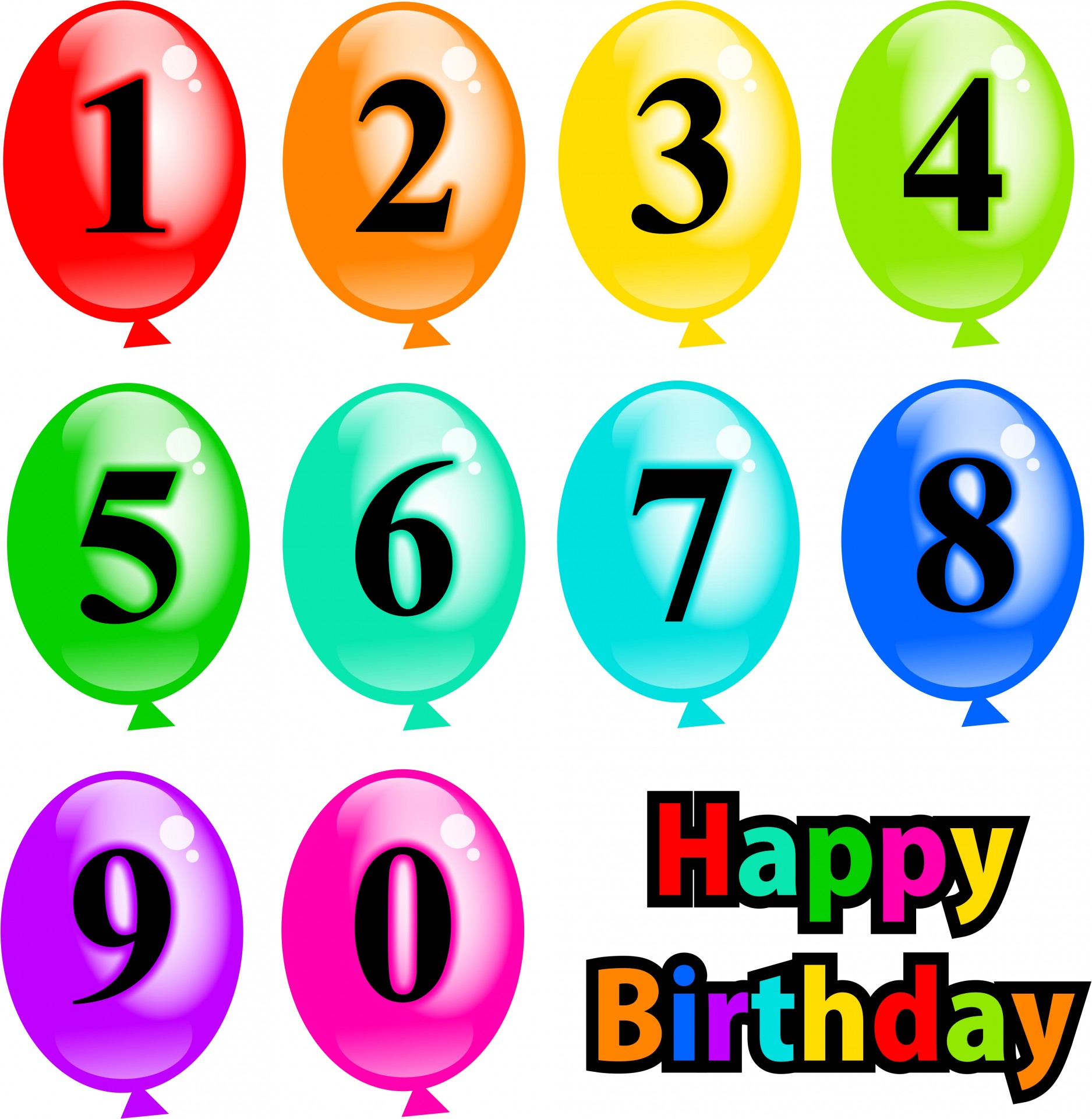 1875x1920 Birthday Balloons Clipart Free Stock Photo