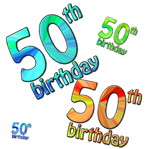 300x300 Free 50th Birthday Clip Art