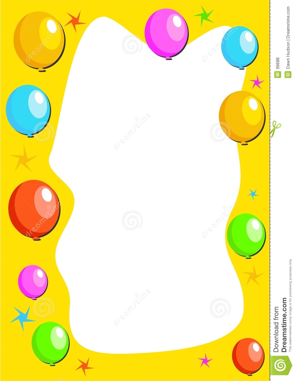 1010x1300 Birthday Party Clipart Border