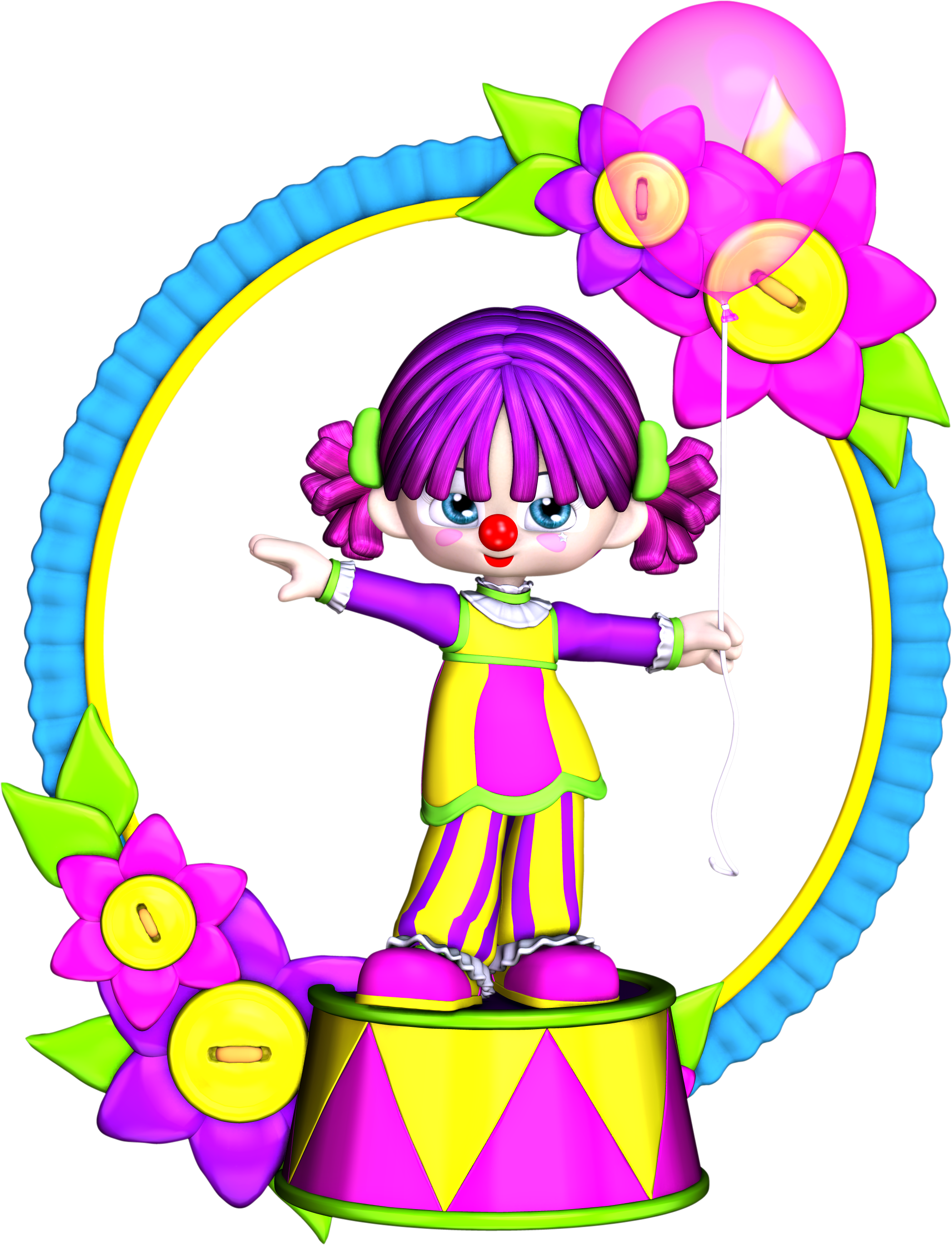 2096x2740 Free Birthday Clown Clipart