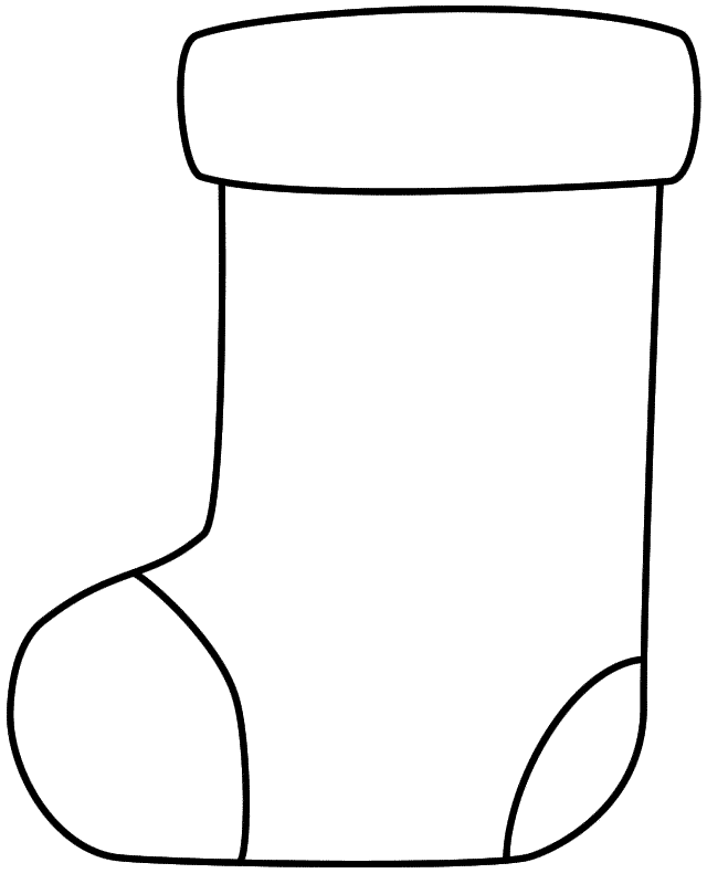 640x800 Christmas Stocking Clip Art Black And White Fun For Christmas
