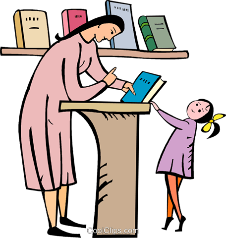 456x480 Teacher Giving A Book To A Student Royalty Free Vector Clip Art