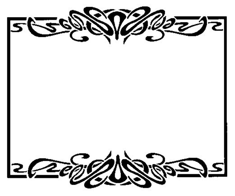 800x668 Art Deco Borders Clipart