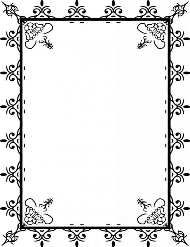 625x809 Download Free Borders And Frames For Word