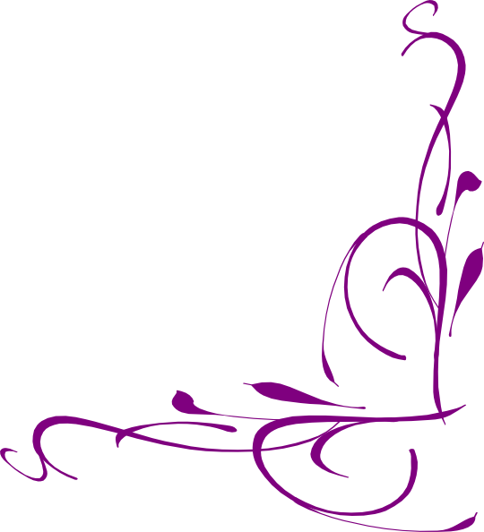 540x594 Floral Swirly Clip Art