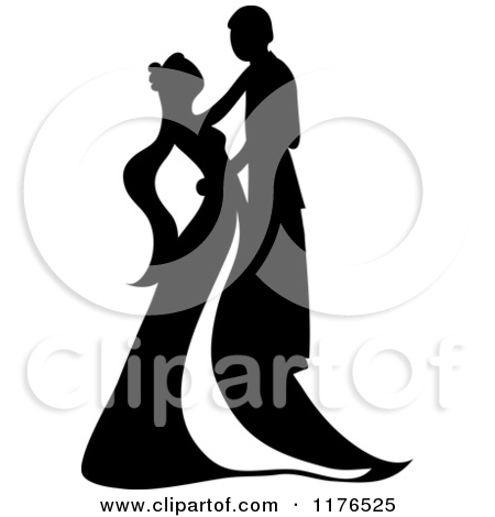 450x470 Bride Silhouette Clipart