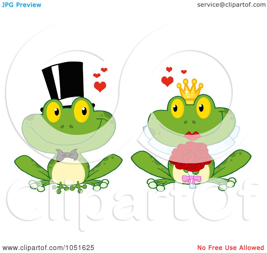 1080x1024 Royalty Free Vector Clip Art Illustration Of A Frog Bride