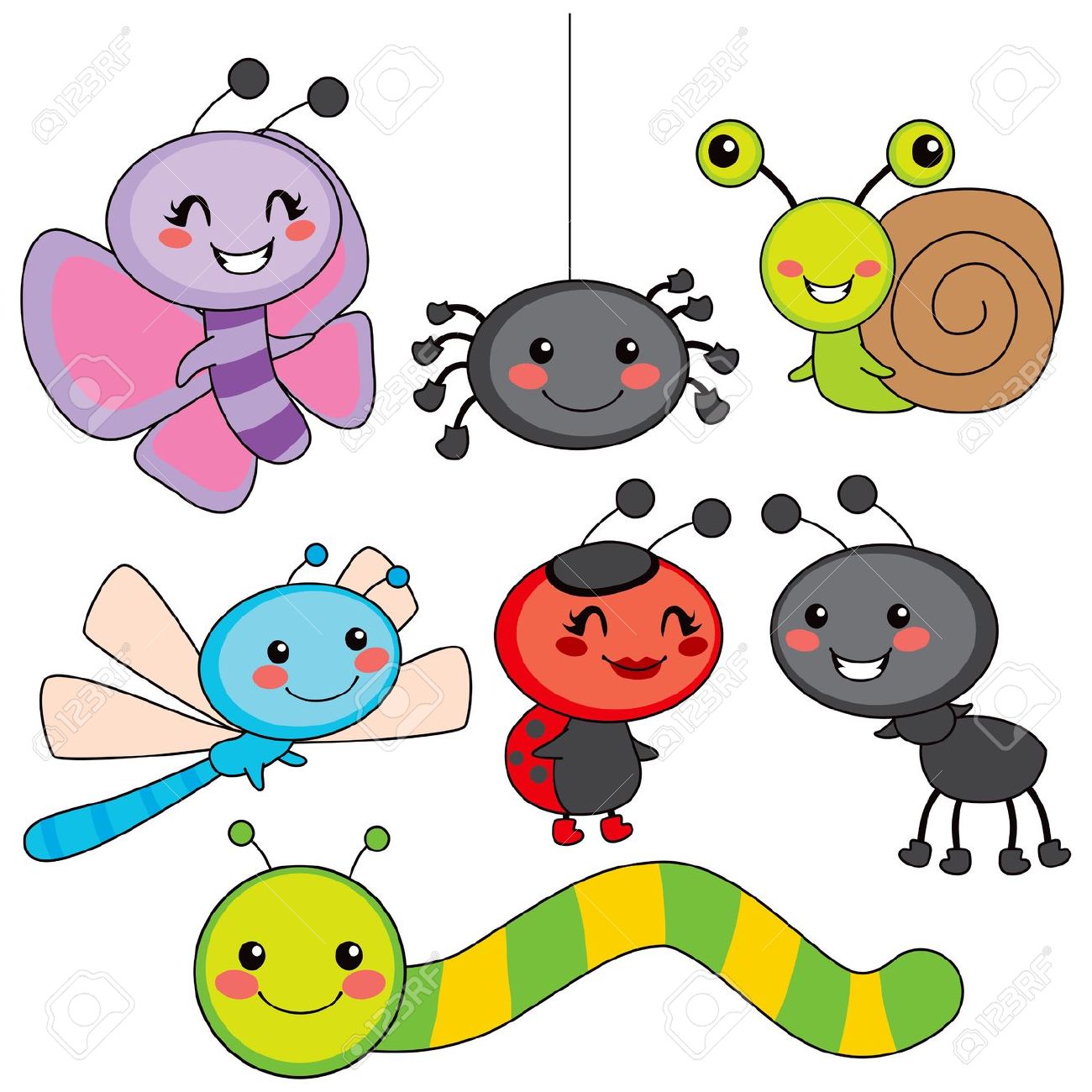1300x1300 Free Cute Bug Clipart