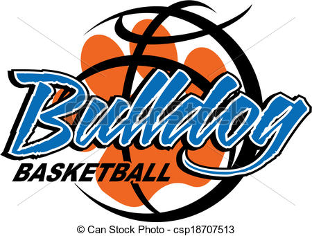 450x341 Bulldog Basketball Clipart