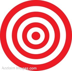 300x296 Learning Target Bullseye Clipart
