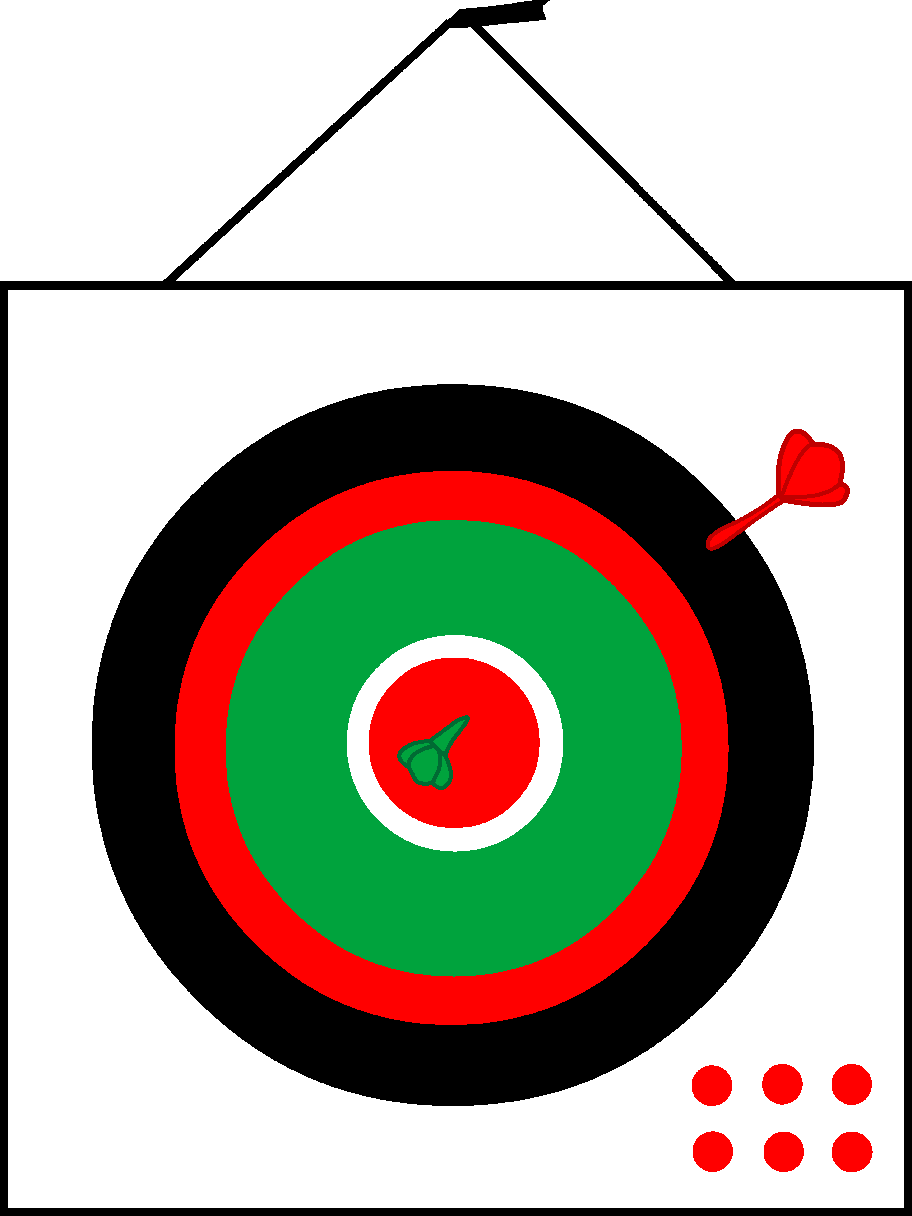 3845x5130 Simple Dartboard Design