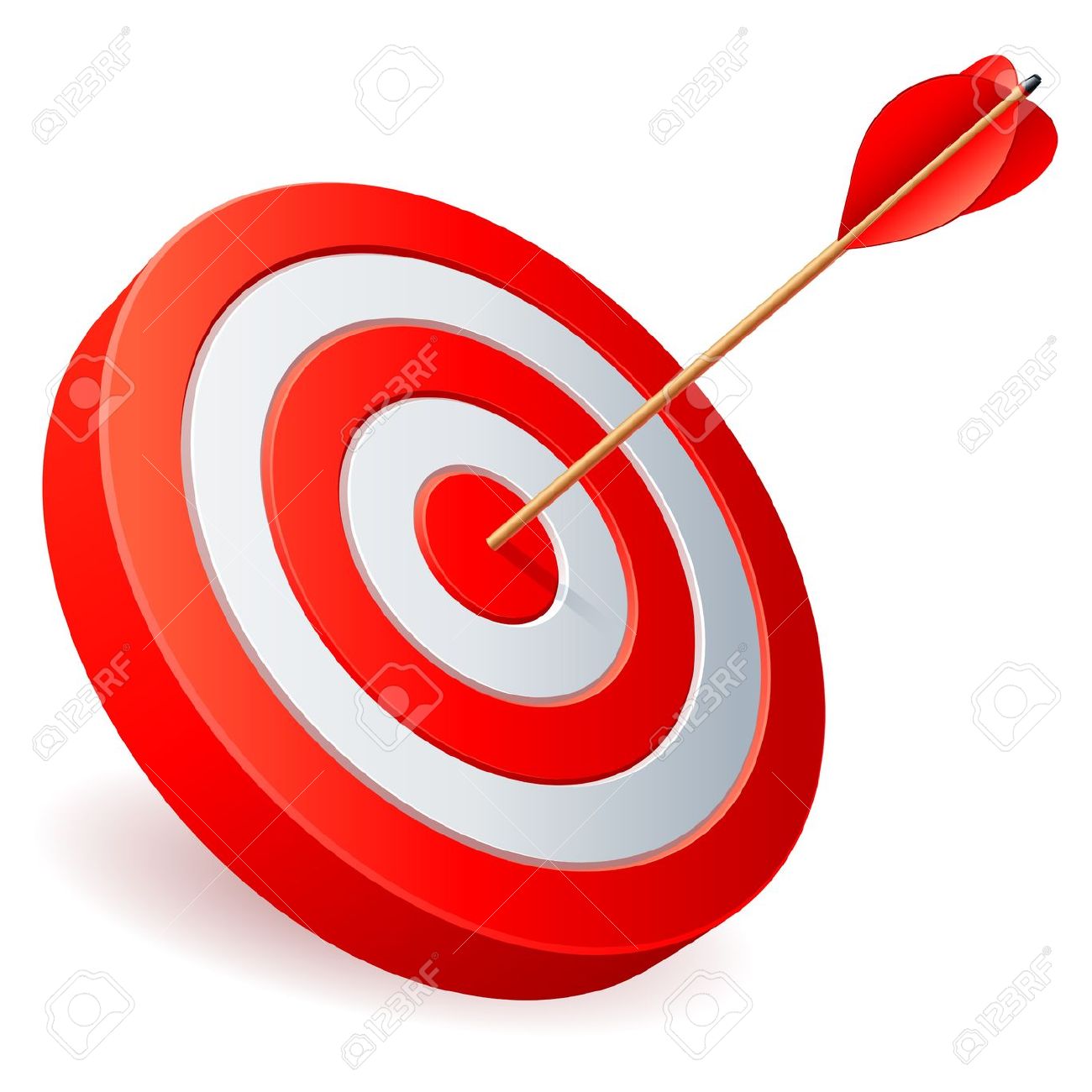 1300x1300 Arrow And Target Clipart