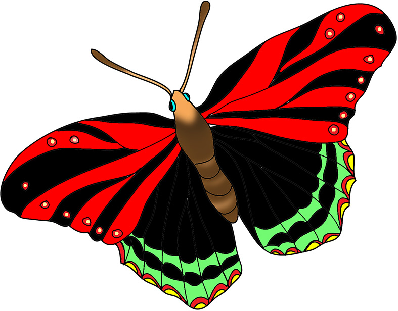 787x616 Free Clip Art Butterfly