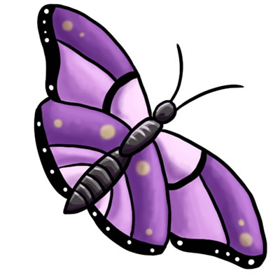 400x400 Free Butterfly Clip Art Drawings And Colorful Images 3