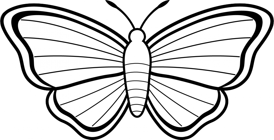 940x481 Black And White Clipart Images Of Butterfly