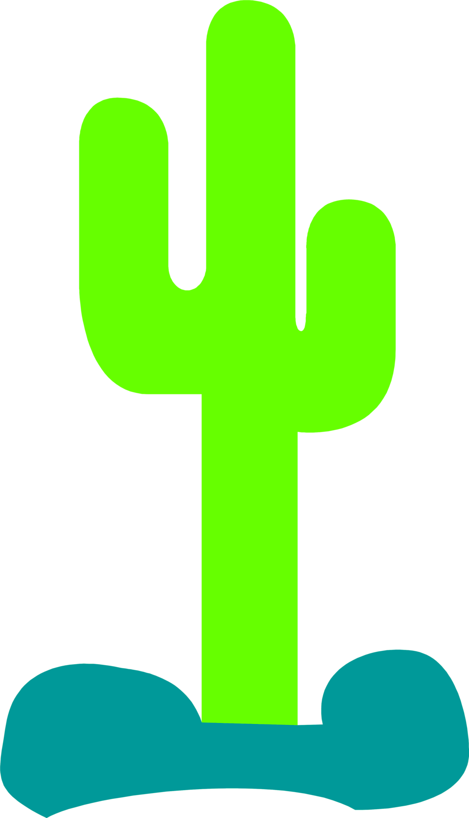 958x1670 Cactus Clipart Green