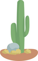 126x200 Free Cactus Clipart