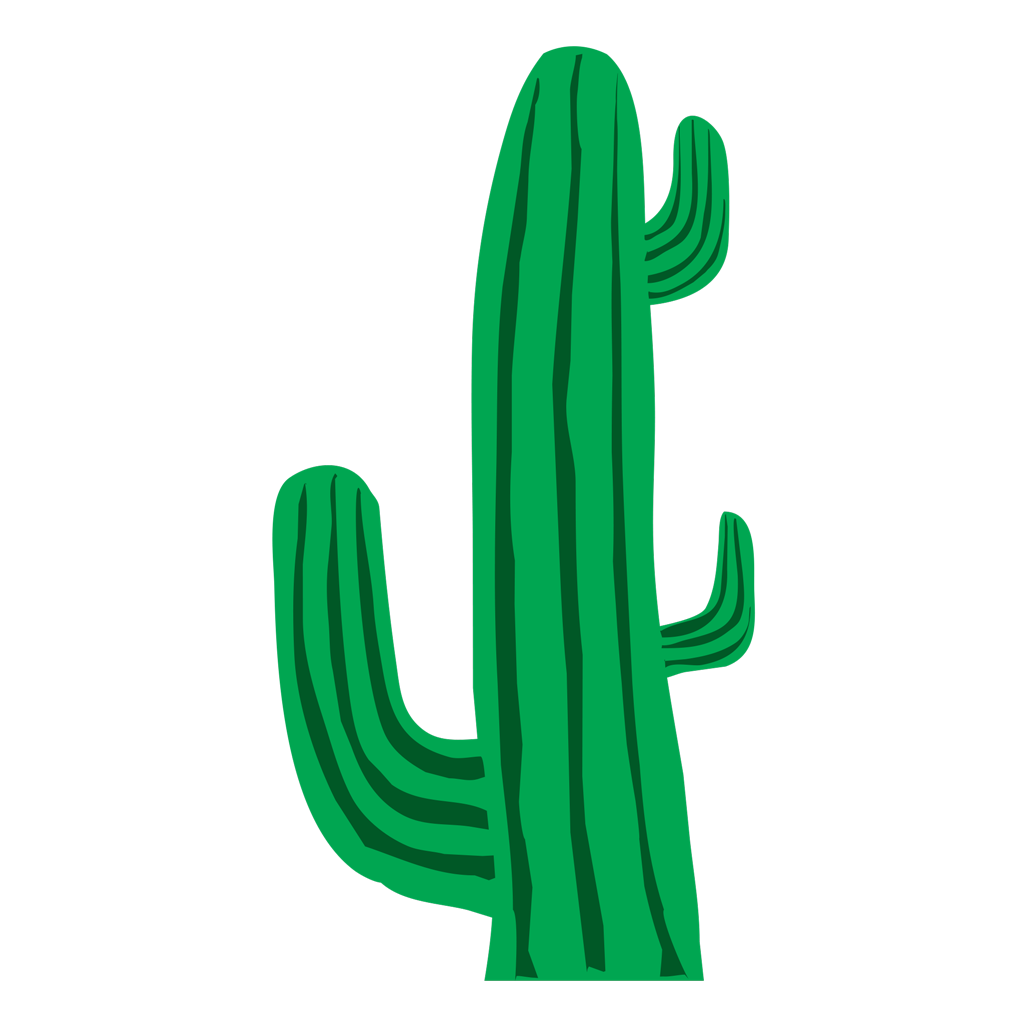 1024x1024 Cactus Clipart Mexicano