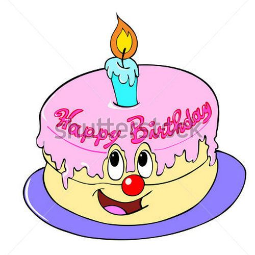 500x500 Animated Happy Birthday Cake Clip Art